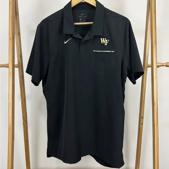 Wake Forest Demon Deacons Team Issued Nike Dri-Fit Polo Shirt Large L On Field - Picture 1 of 5